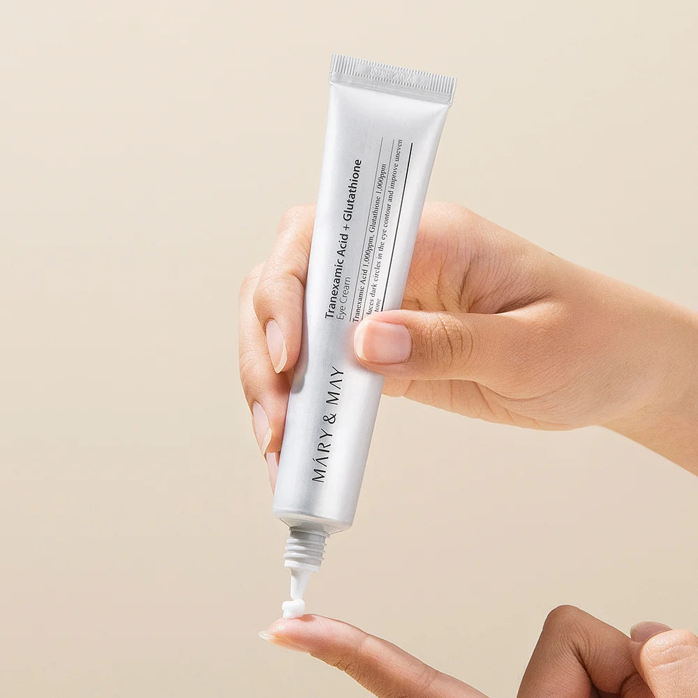 Mary & May - Tranexamic Acid + Glutathione Eye Cream, 30ml – околоочен крем | Vellum K-beauty