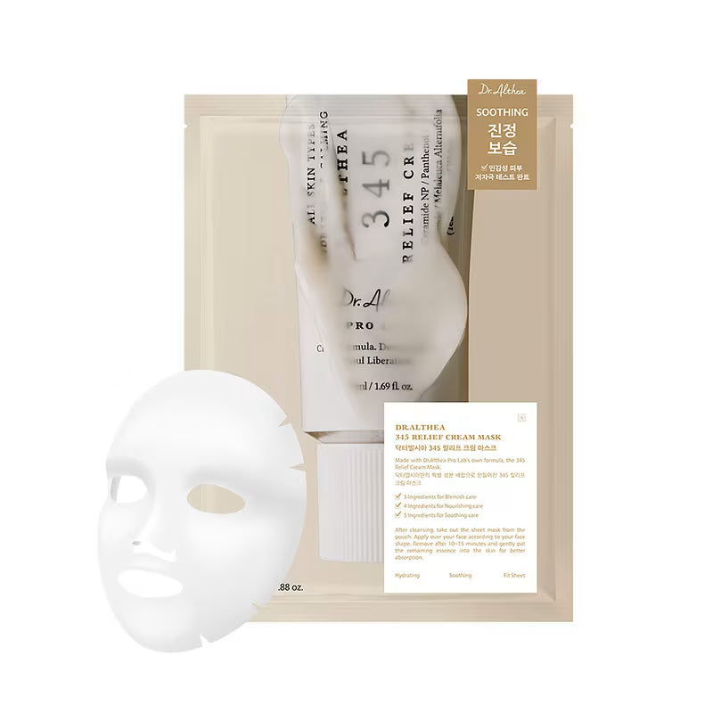 Dr. Althea - 345 Relief Cream Mask Box, 4 sheets – маска-крем | Vellum K-beauty