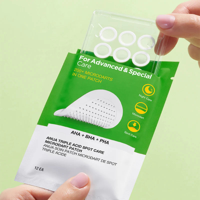 Anua Triple Acid Spot Care Microdart Patch (12 pcs) – микроигла пач | Vellum K-beauty